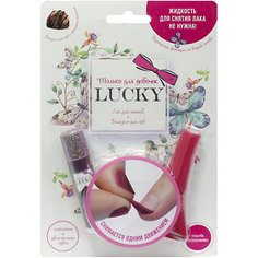 Детская декоративная косметика Lucky Шоколадный бальзам для губ лак, бордо