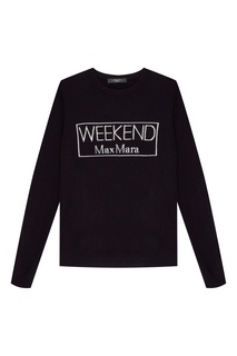 Синий кашемировый свитшот Max Mara Weekend