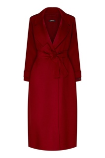 Красное шерстяное пальто MAX Mara