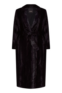 Черное оversize-пальто MAX Mara