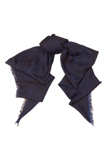 Синий платок с контрастным принтом MAX Mara