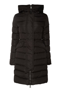 Черная стеганая куртка на молнии Moncler