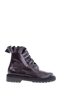 Кожаные ботинки Garavani Love Combat Boot Valentino