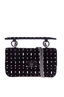 Сумка на цепочке Garavani Rockstud Spike со стразами и заклепками Valentino