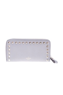 Серый кошелек Garavani Rockstud Valentino