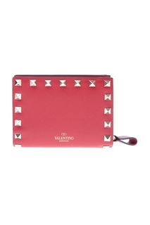 Красный кошелек Garavani Rockstud Valentino