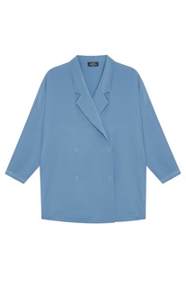 Голубая блузка из шелка Alena Akhmadullina
