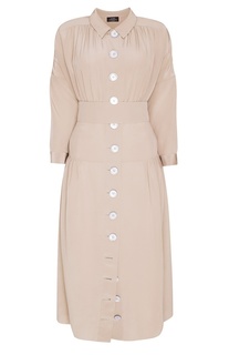 Шелковое платье на пуговицах Alena Akhmadullina