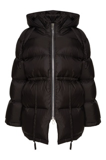 Черный пуховик с капюшоном Acne Studios