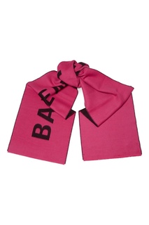 Розовый шарф с логотипом Balenciaga