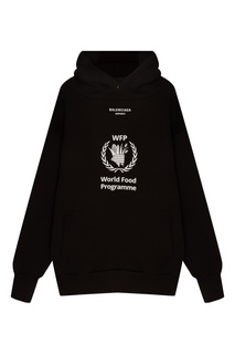 Черное худи World Food Programme Balenciaga