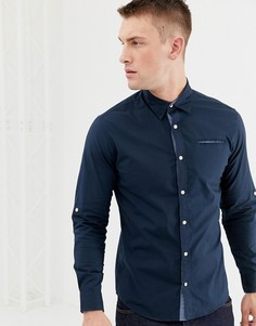 Рубашка Jack & Jones - Темно-синий