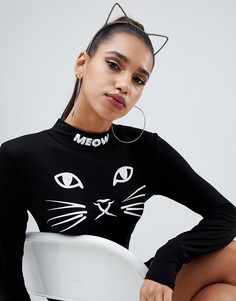 Ободок с кошачьими ушками золотистого цвета PrettyLittleThing halloween - Золотой