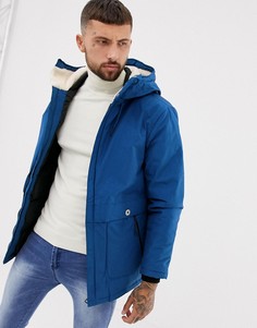 Синяя утепленная куртка Pull&Bear - Синий