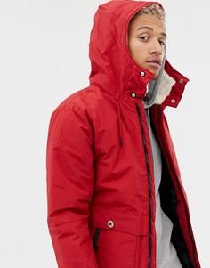 Красная дутая куртка Pull&Bear - Красный
