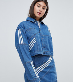 Джинсовая куртка с диагональной полоской adidas Originals X Danielle Cathari - Синий