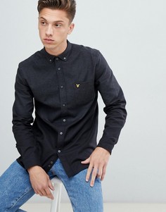 Темно-серая меланжевая рубашка на пуговицах Lyle & Scott - Серый