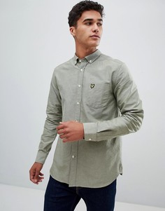Светло-зеленая рубашка на пуговицах Lyle & Scott - Зеленый