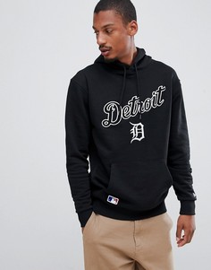 Худи черного цвета с нашивкой New Era MLB Detroit Tigers - Черный