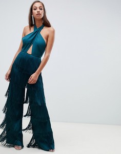 Комбинезон с бахромой ASOS DESIGN - Зеленый