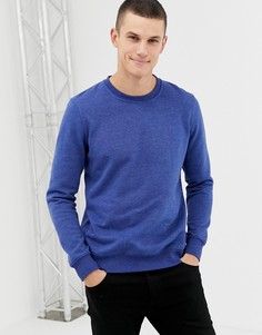 Синий меланжевый свитшот Burton Menswear - Синий