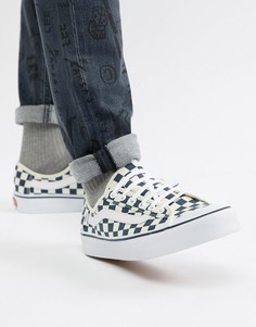 Синие кроссовки в шахматную клетку Vans Black Ball SF VN0A3QXZT231 - Синий
