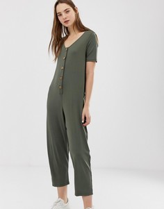 Комбинезон с V-образным вырезом ASOS DESIGN - Черный