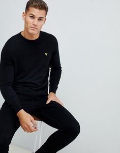 Черный хлопковый джемпер Lyle & Scott - Черный