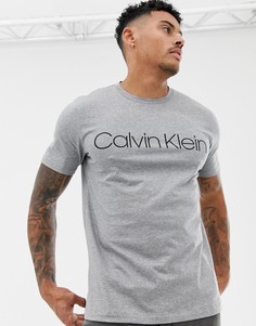 Серая футболка с логотипом Calvin Klein - Серый