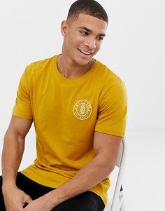 Удлиненная футболка с закругленным краем Only & Sons - Рыжий