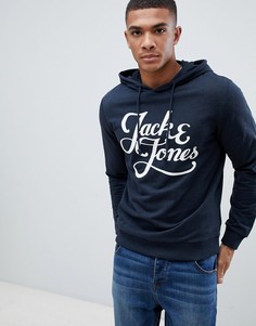 Худи с логотипом Jack & Jones - Темно-синий