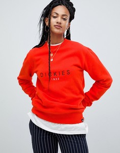 Свободный свитшот с вышитым логотипом Dickies - Оранжевый