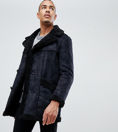 Черная куртка из искусственной овчины ASOS DESIGN Tall - Черный