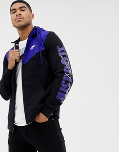 Черный худи на молнии Nike JDI 931900-012 - Черный