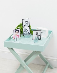 Набор из трех серебристых держателей для фотографий Umbra - Мульти