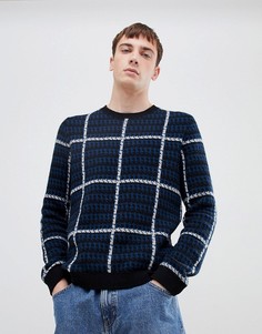 Джемпер в клетку Selected Homme - Черный
