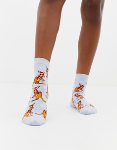 Новогодние носки с кенгуру ASOS DESIGN - Синий