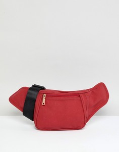 Сумка-кошелек на пояс из искусственной замши YOKI FASHION - Красный
