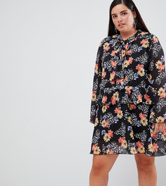 Платье с бантом и длинным рукавом Unique 21 Hero - Мульти