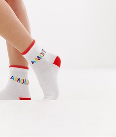 Носки ASOS DESIGN amour - Белый