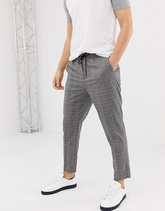 Черные строгие джоггеры в клетку New Look - Черный