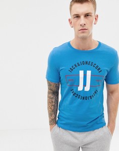Футболка с принтом Jack & Jones Core - Синий