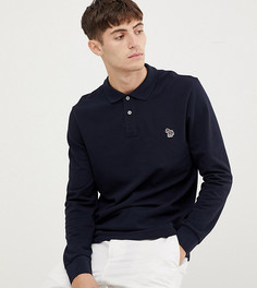 Темно-синее поло с длинными рукавами и логотипом PS Paul Smith - Темно-синий