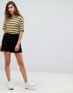 Шорты со сборками на талии ASOS DESIGN - Черный