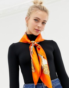 Оранжевый платок с принтом Miss Selfridge - Оранжевый