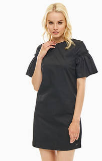 Черное платье из хлопка Armani Exchange