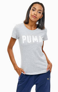 Серая футболка из хлопка Puma