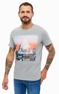 Хлопковая футболка с короткими рукавами Jack & Jones