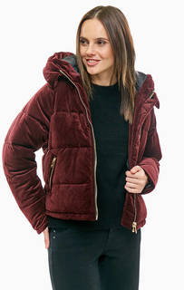 Объемная куртка бордового цвета Only