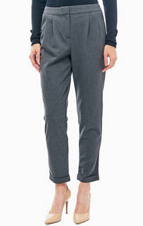 Укороченные брюки с отворотами Only